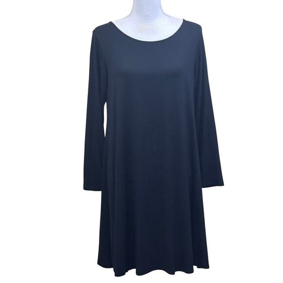 Comfy USA black knit dress, small, comfy, travel, minimalist, staple, essential - Picture 1 of 5